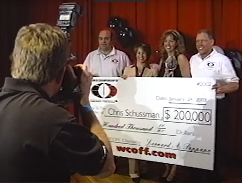 Emil Kadlec with Suzie Kolber and wcoff first-time winners